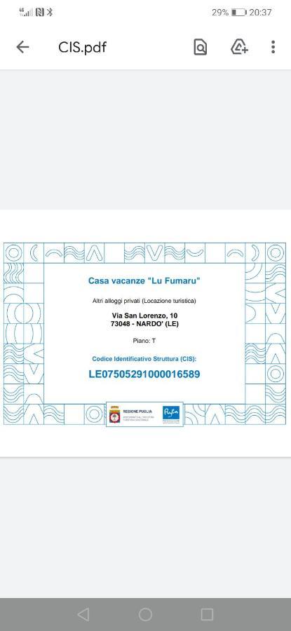 Casa Vacanze Lu Fumaru นาร์โด ภายนอก รูปภาพ